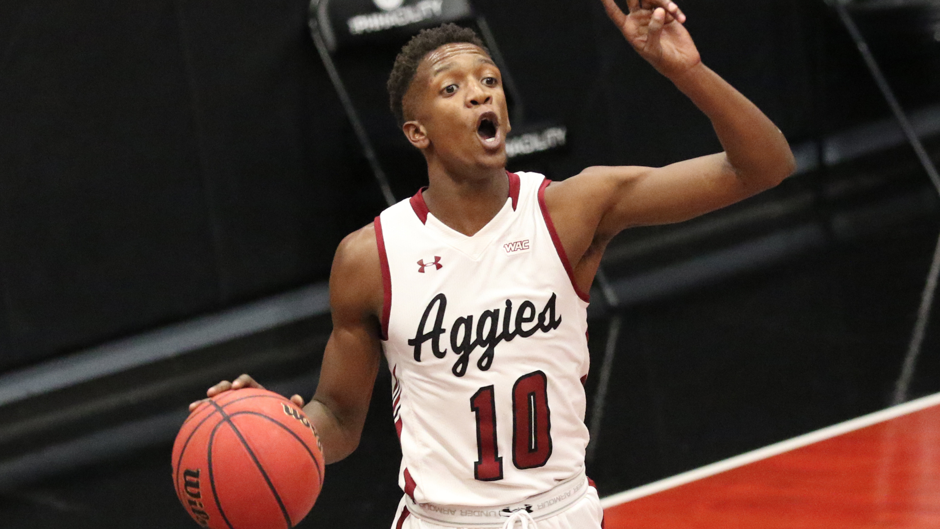 Look for Jabari Rice to be a big force for New Mexico State basketball this season.