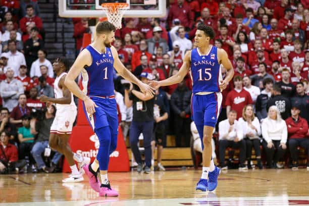 Hunter Dickinson and Kevin McCullar, Kansas Jayhawks, Big 12 basketball