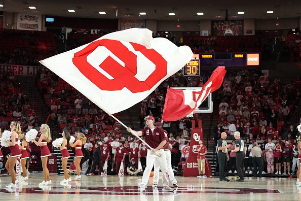Oklahoma Sooners flag, Big 12 Basketball