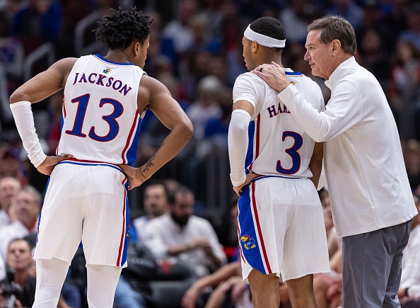 Elmarko Jackson, Dajuan Harris, Kansas Jayhawks, Big 12 basketball