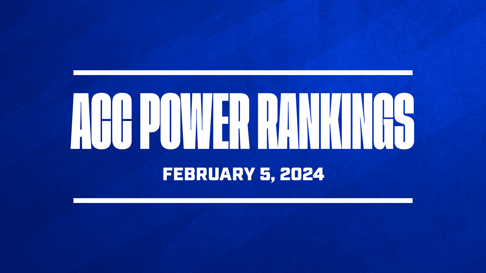 ACC basketball power rankings GFX, Feb. 5 2024