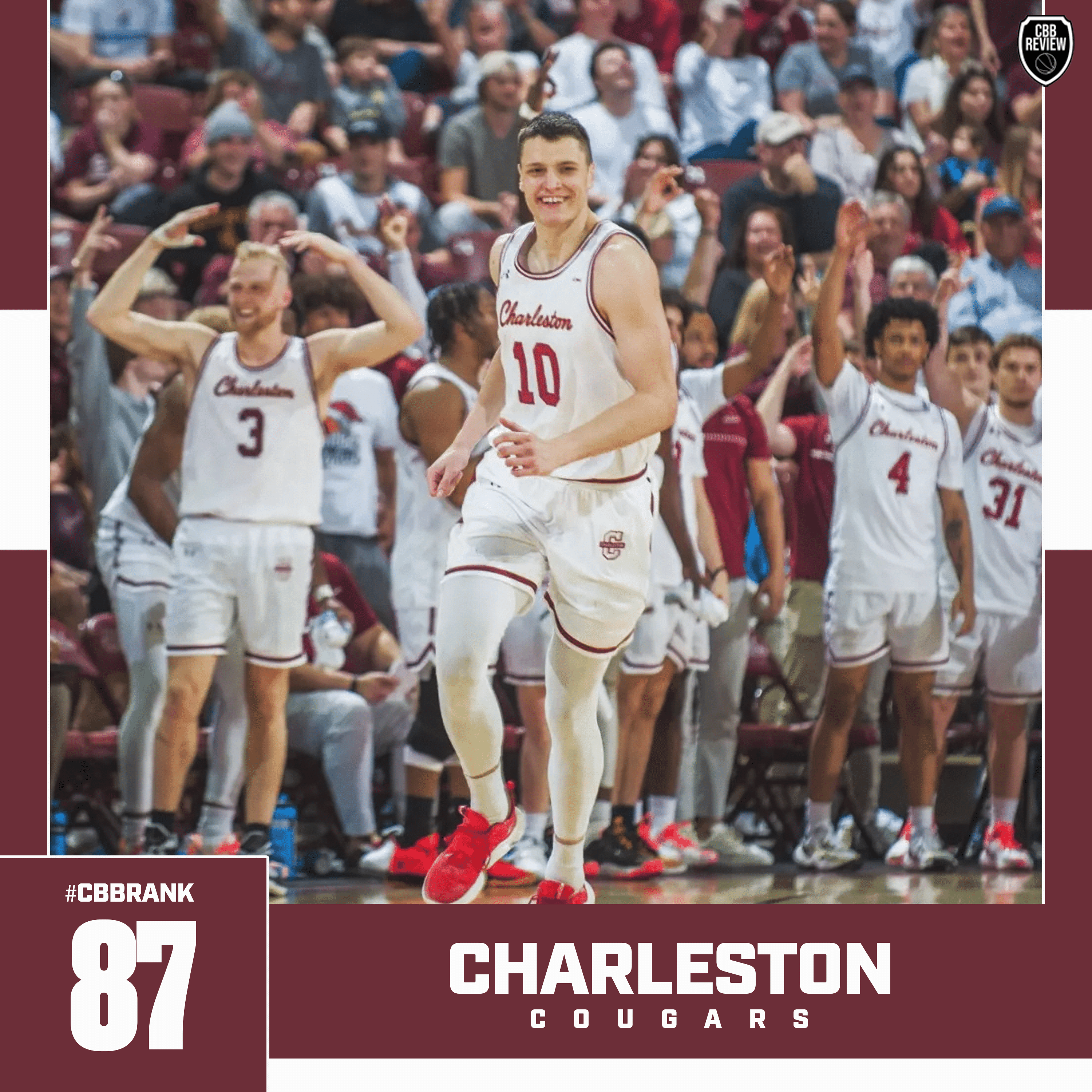 College of Charleston basketball CBB Rank 2024, Ante Brzovic