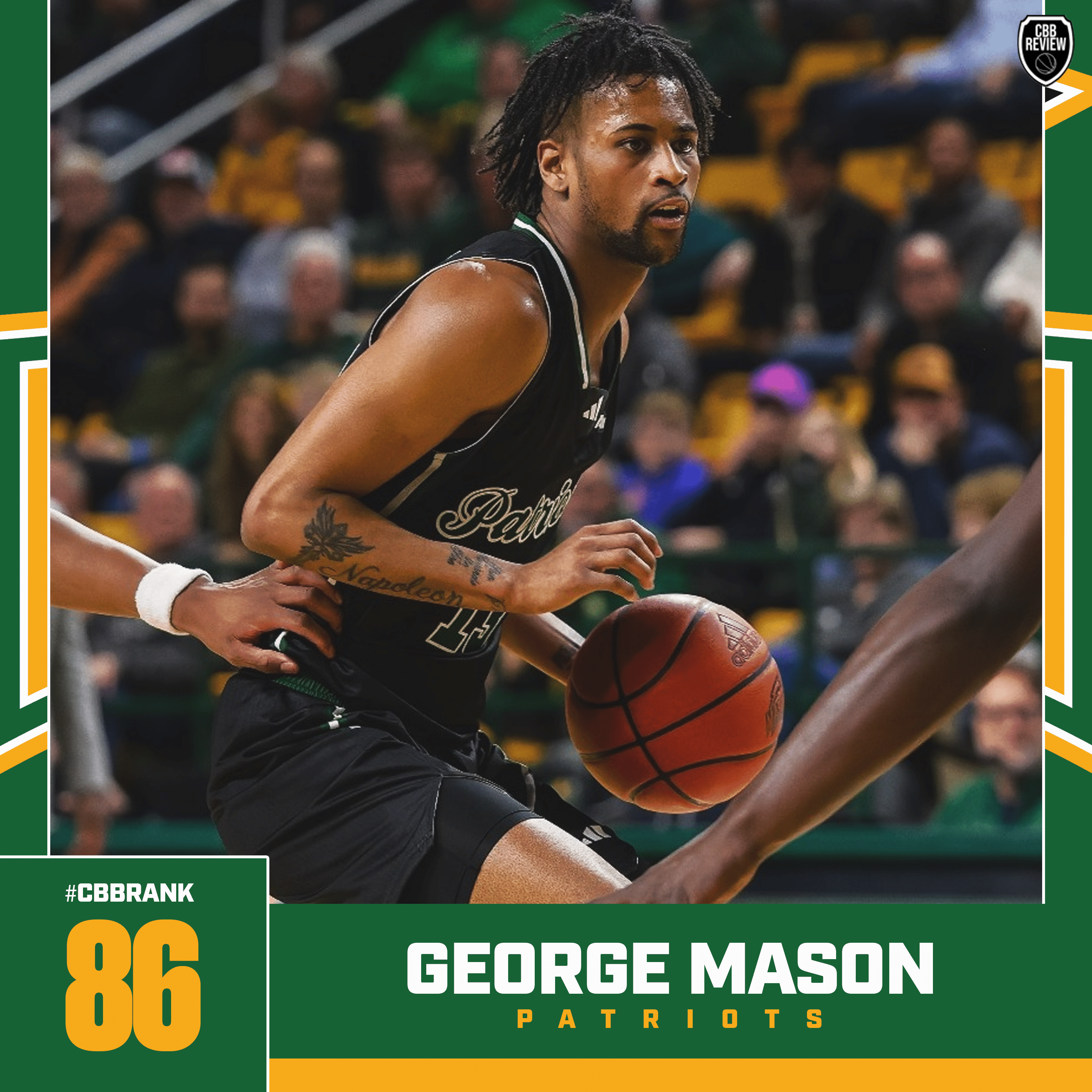 George Mason basketball CBB Rank 2024, Darius Maddox