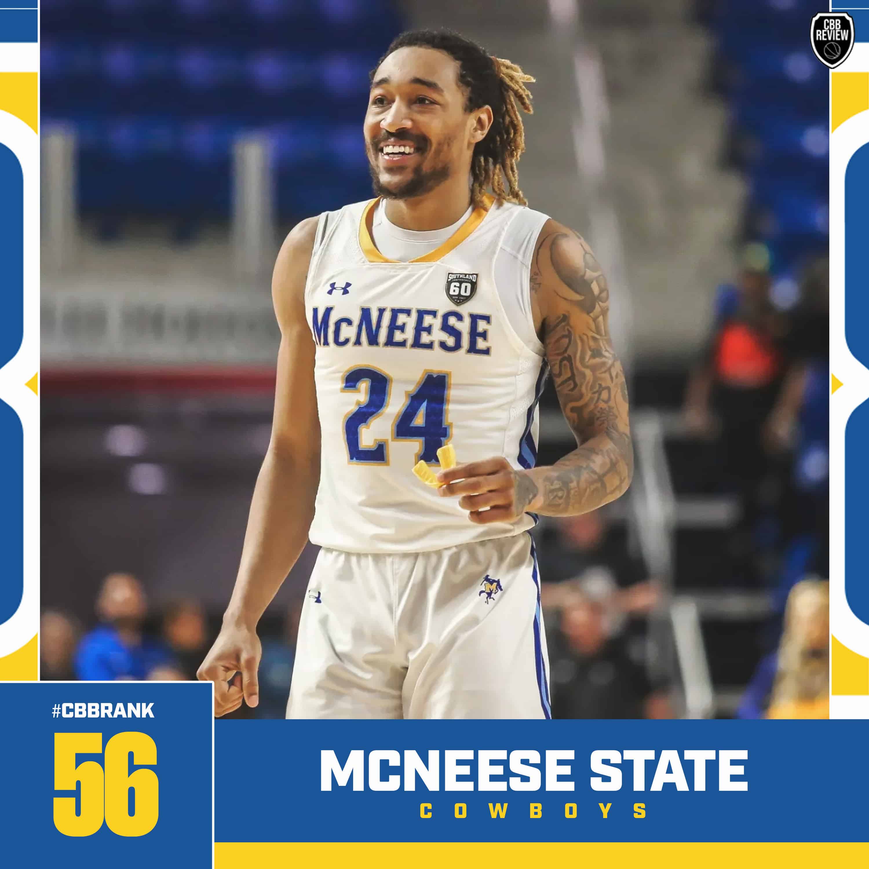 McNeese State Basketball CBB Rank 2024, Christian Shumate