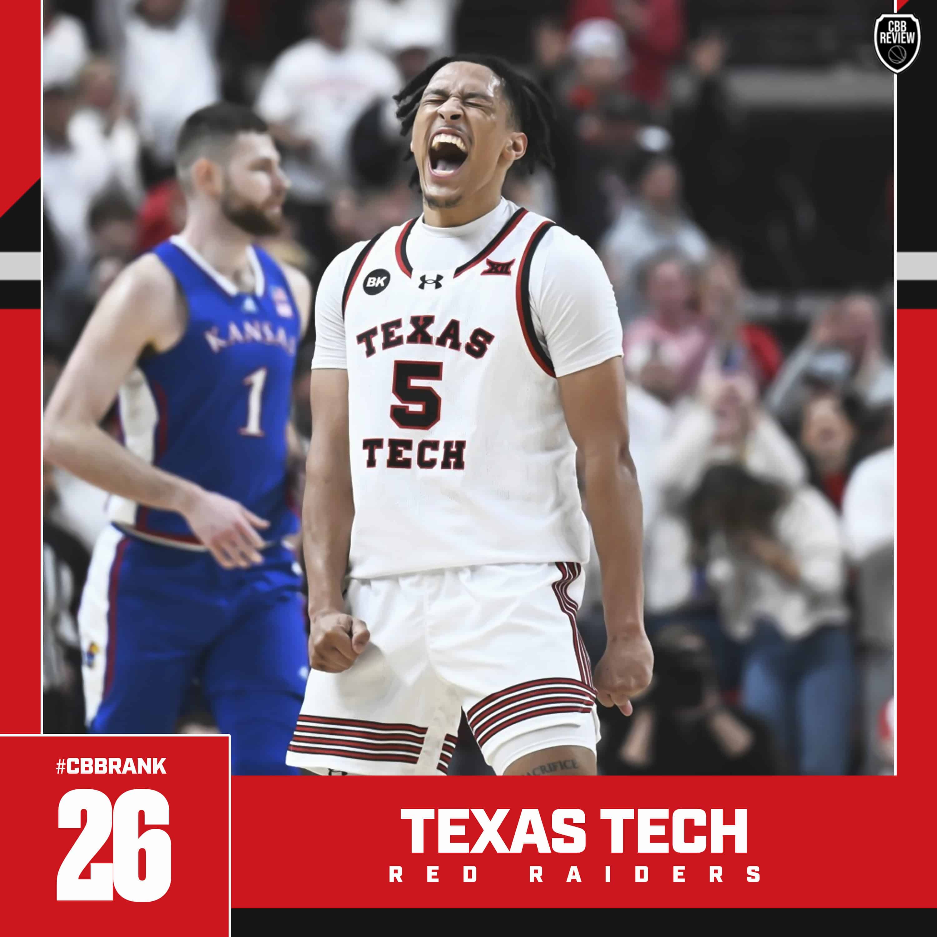 Texas Tech basketball CBB Rank 2024, Darrion Williams