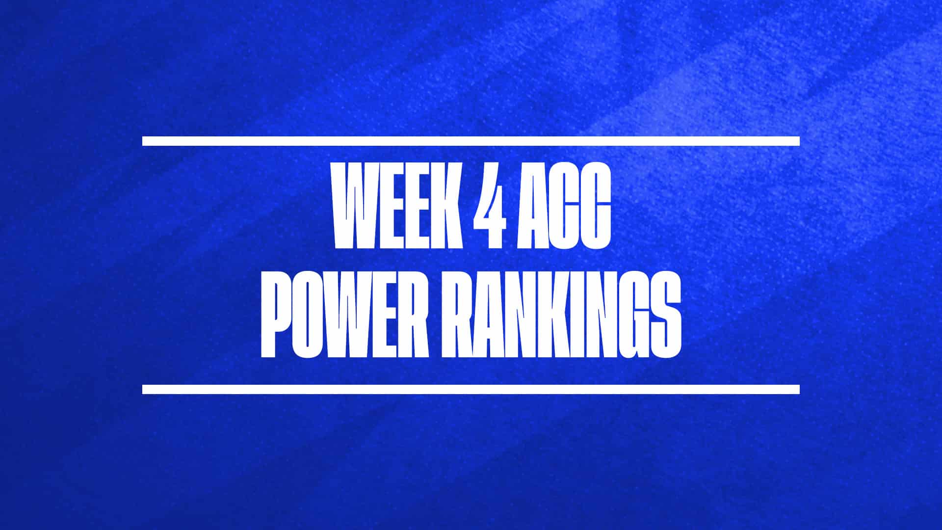 ACC basketball power rankings week 4 GFX