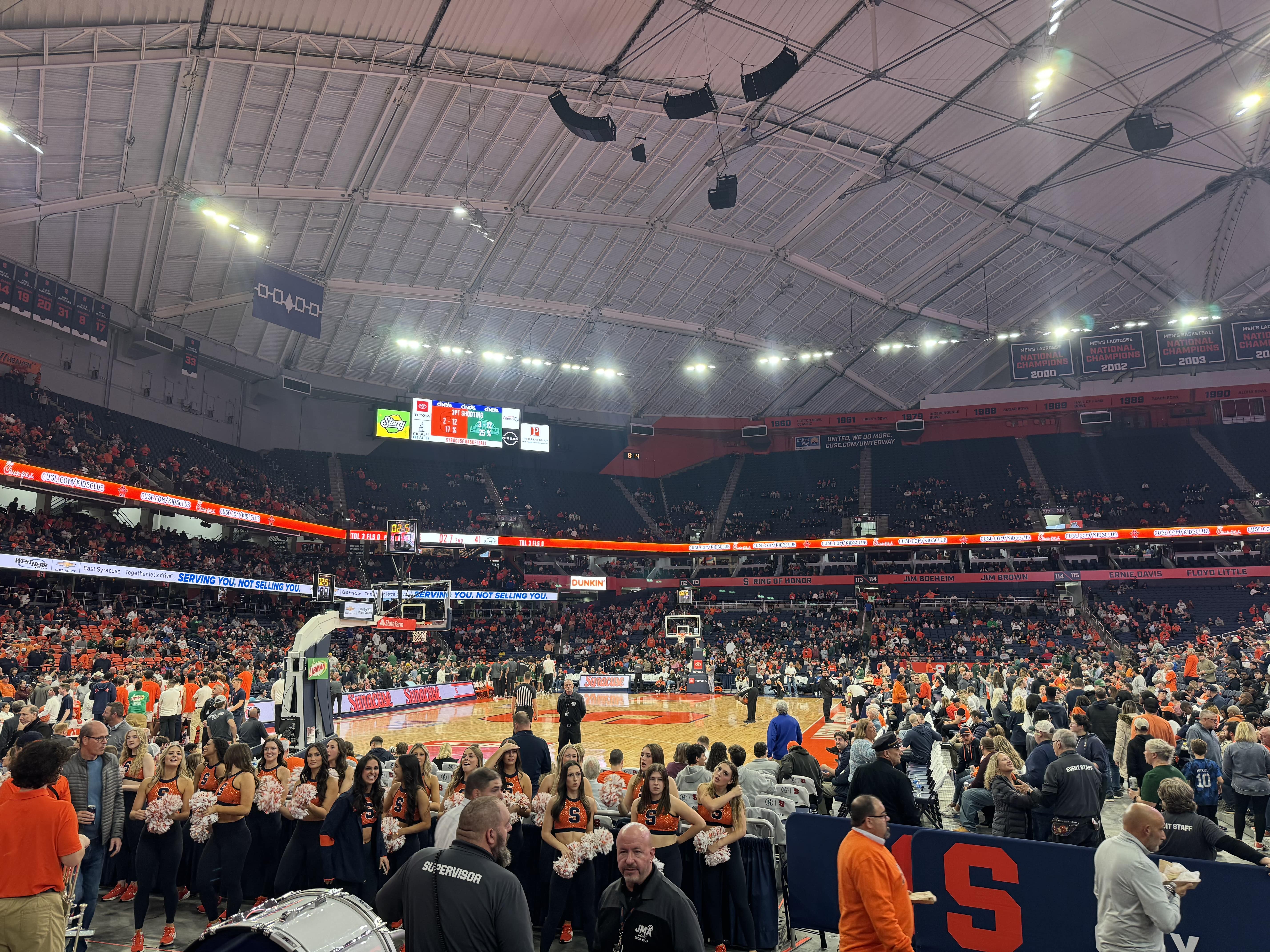 JMA Wireless Dome as Syracuse basketball takes on Le Moyne