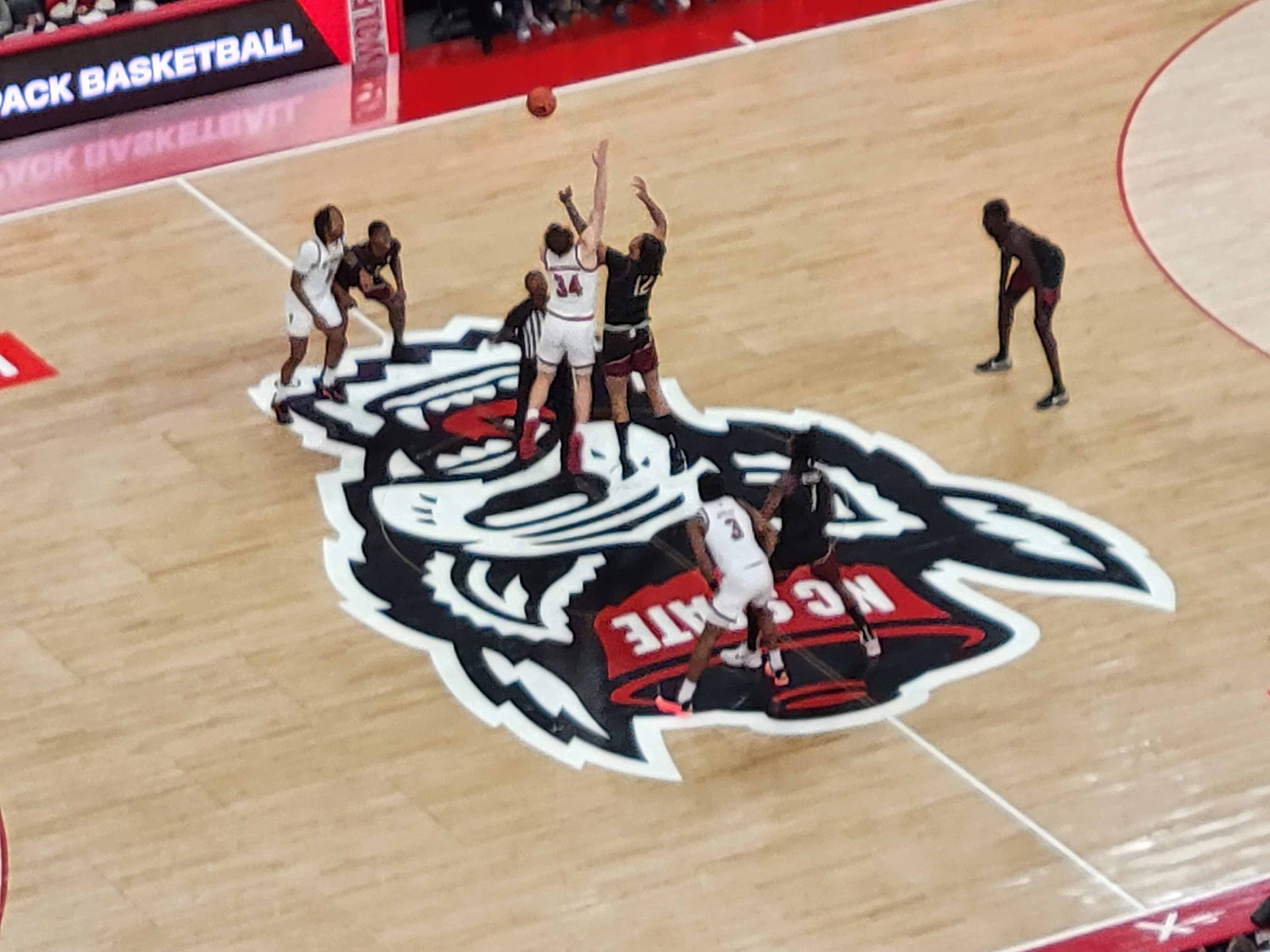 Tip-off at NC State basketball vs Florida State game