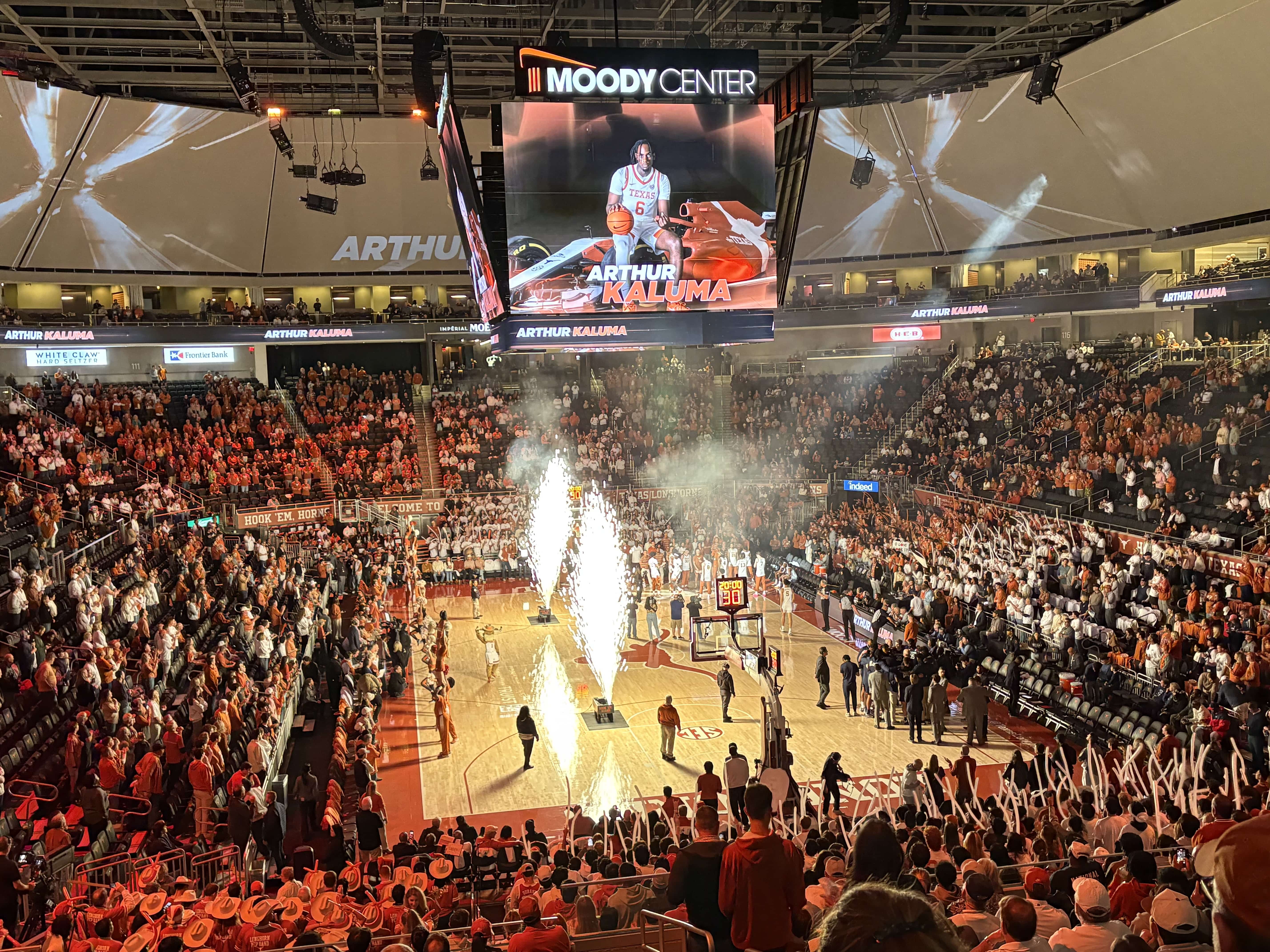 UConn Basketball at Moody Center (Texas Basketball's home court)