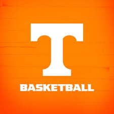 Tennessee basketball logo white on orange background