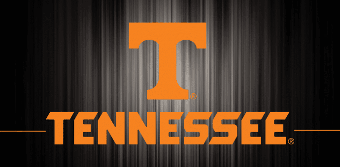 Tennessee basketball logo on black and gray background