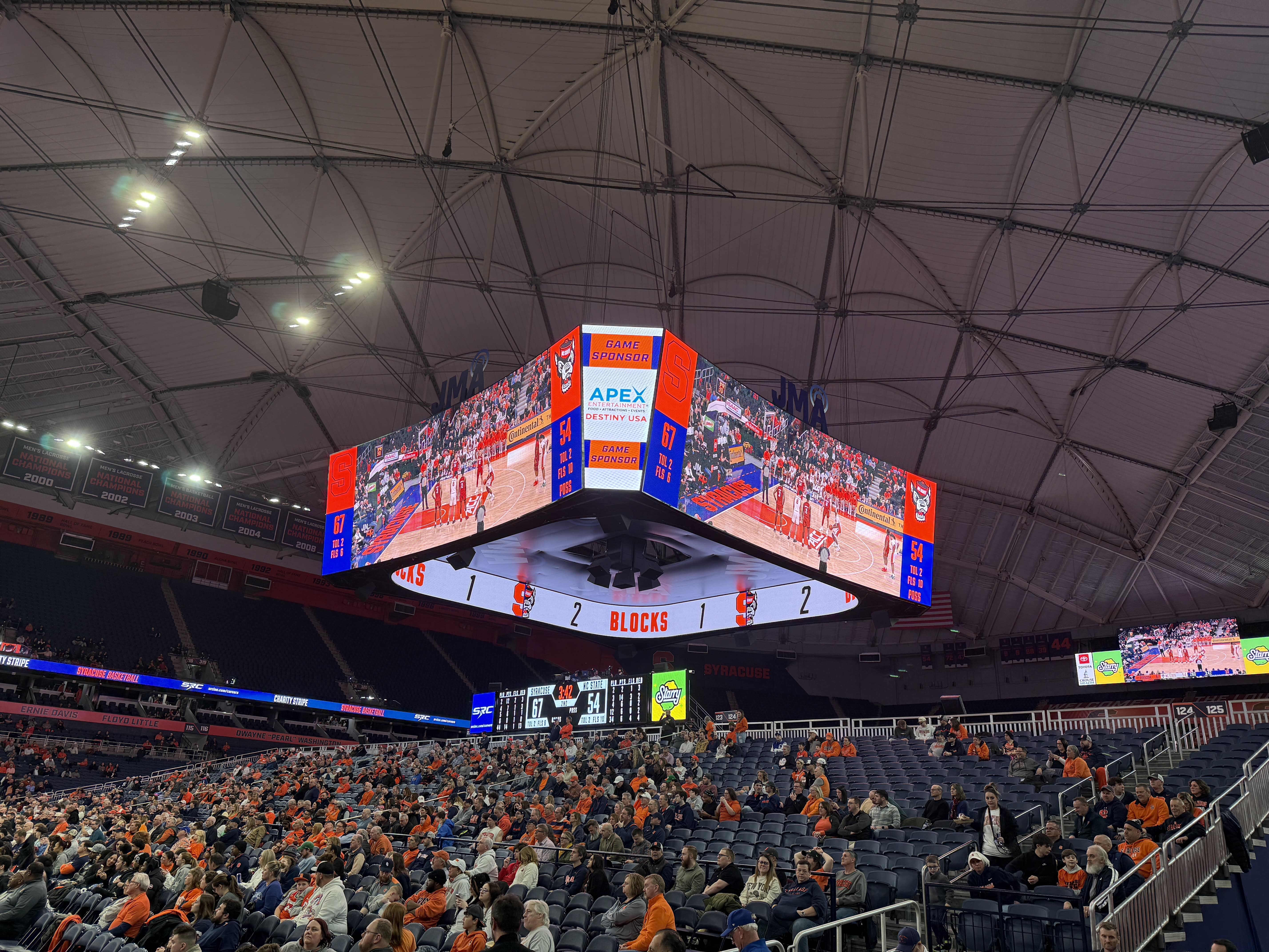 Syracuse basketball vs NC State on Feb. 27 2025