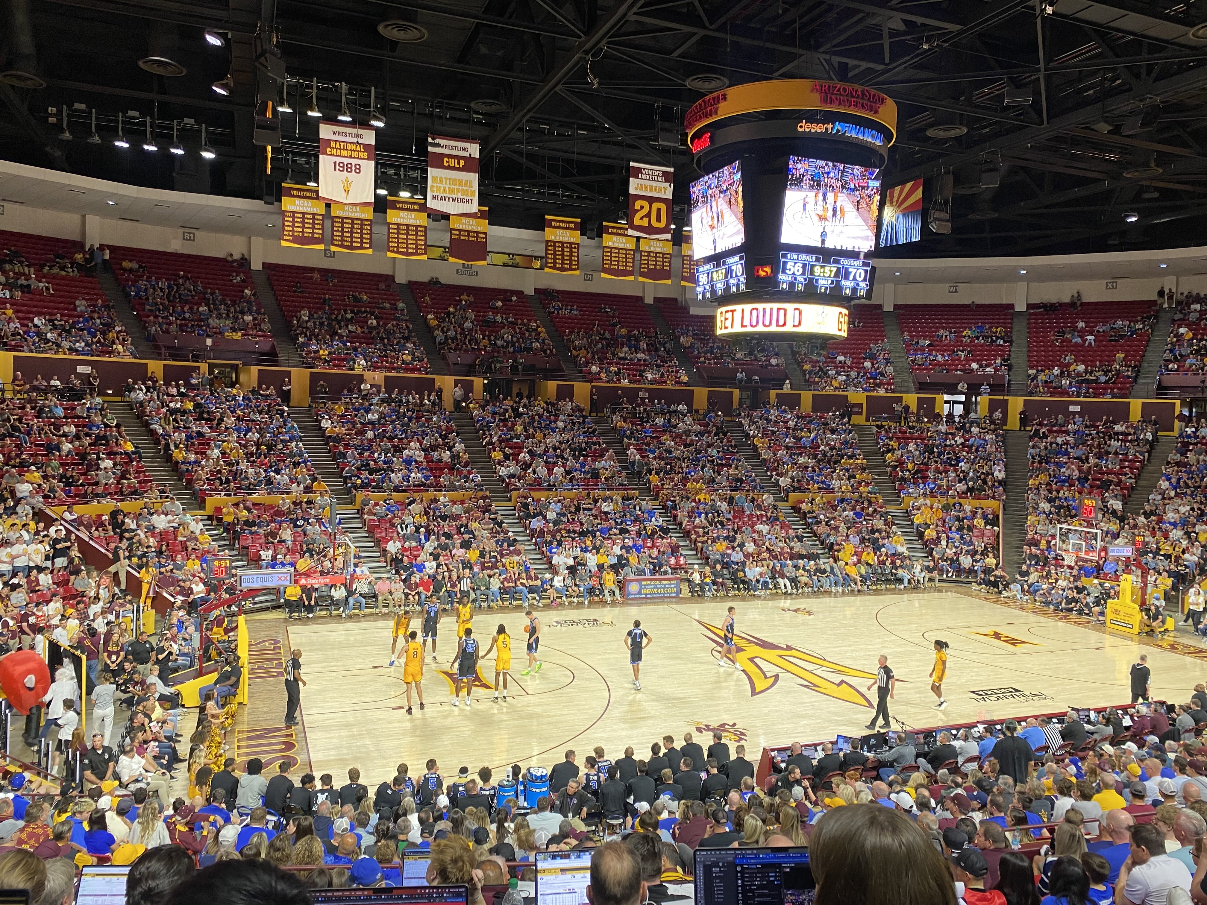 Arizona State basketball vs BYU (Photo Credit: Mihir Sinhasan, CBB Review)
