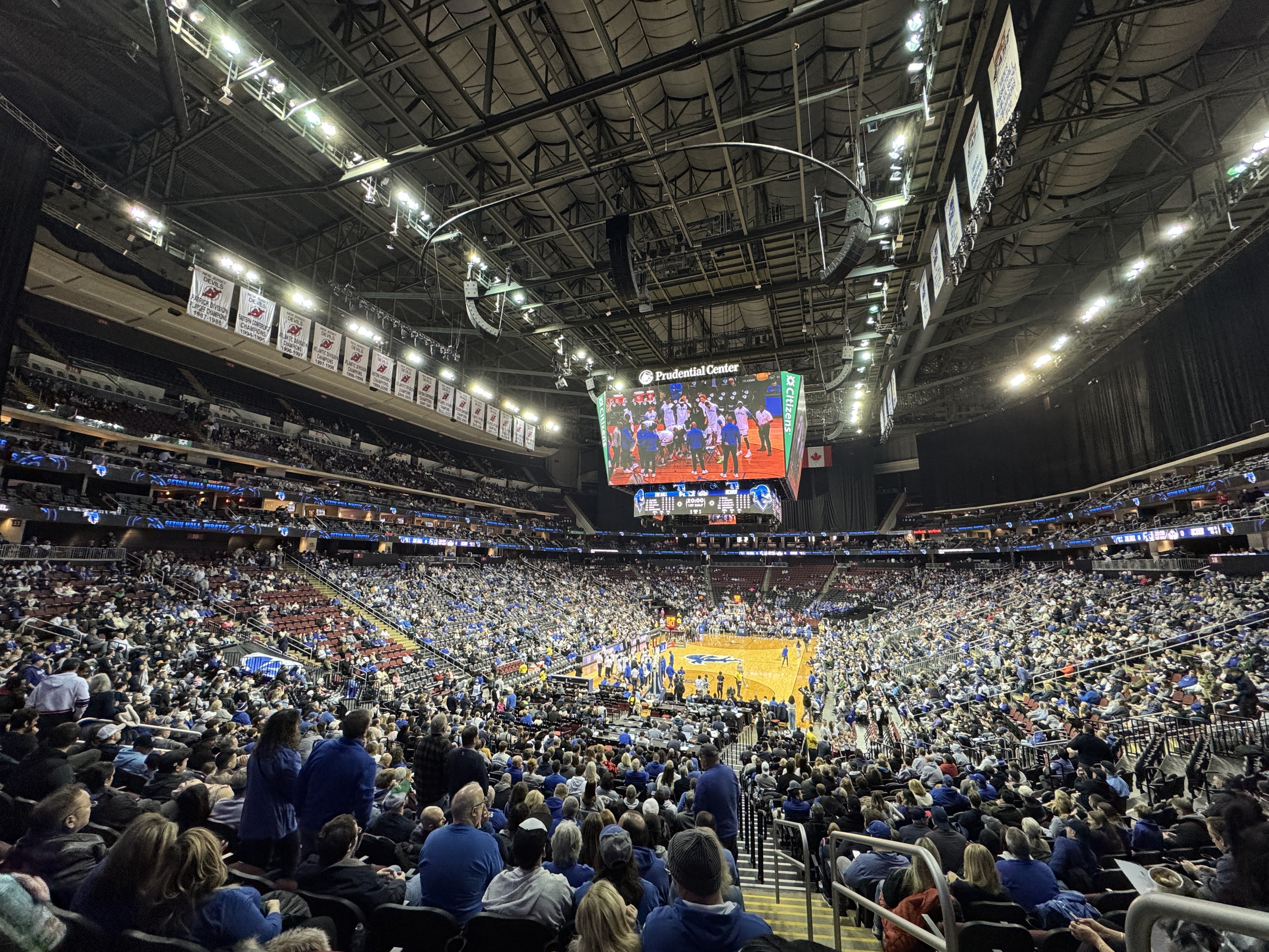 UConn basketball takes on Seton Hall at the Prudential Center (Photo credit: Chandler Boucher, CBB Review)