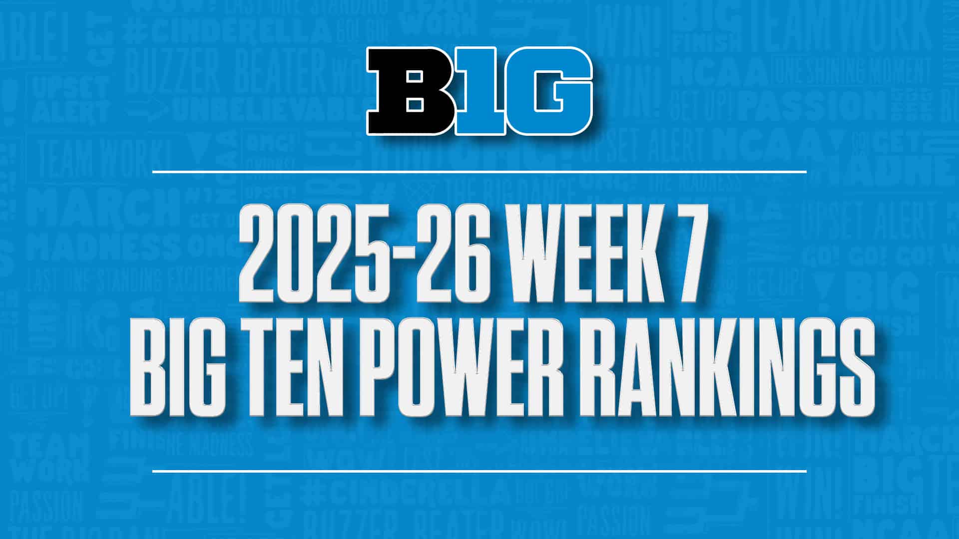 2025-26 Big Ten basketball power rankings Week 7 GFX