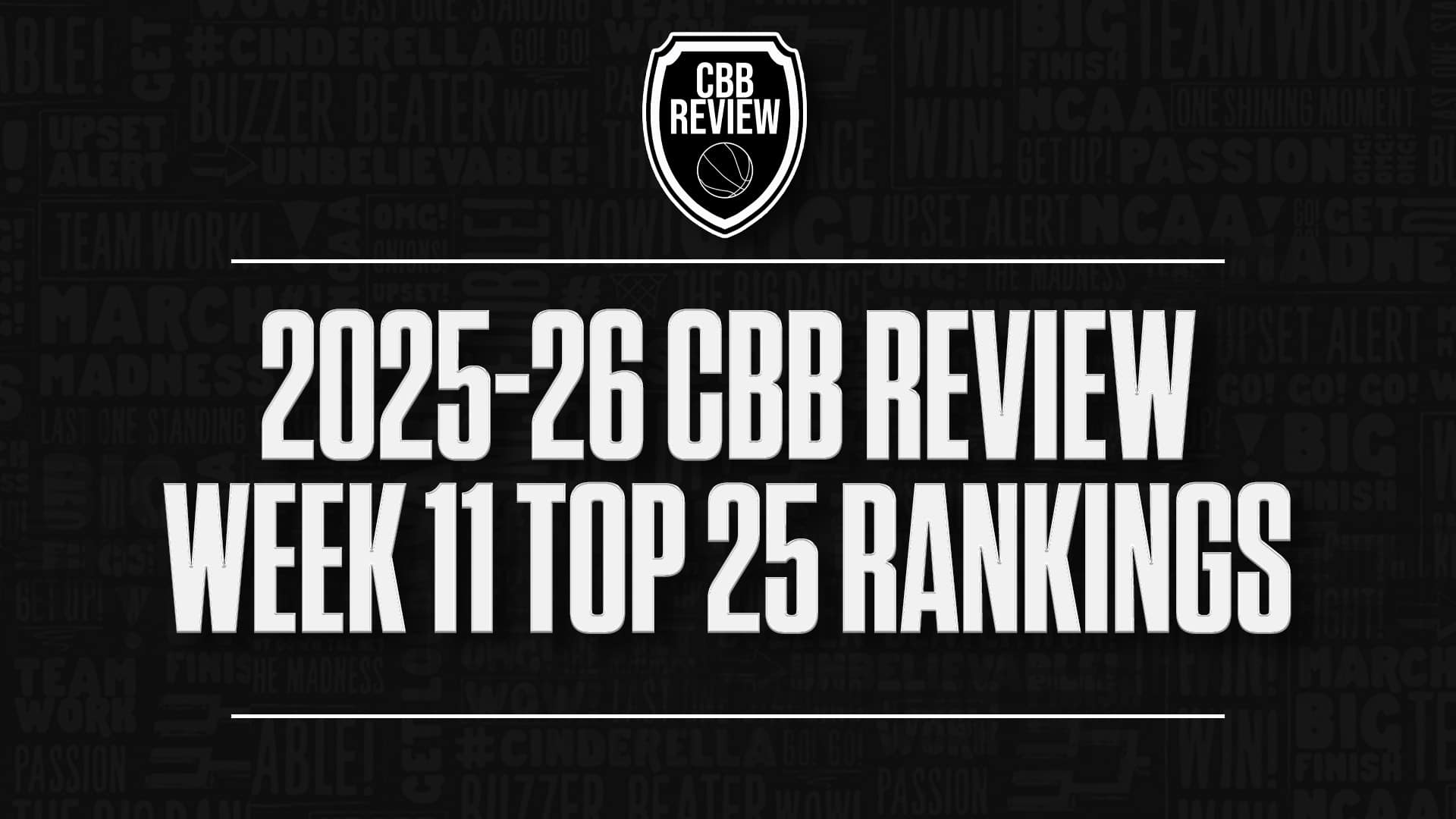 2025-26 CBB Review College Basketball Rankings Week 11 GFX