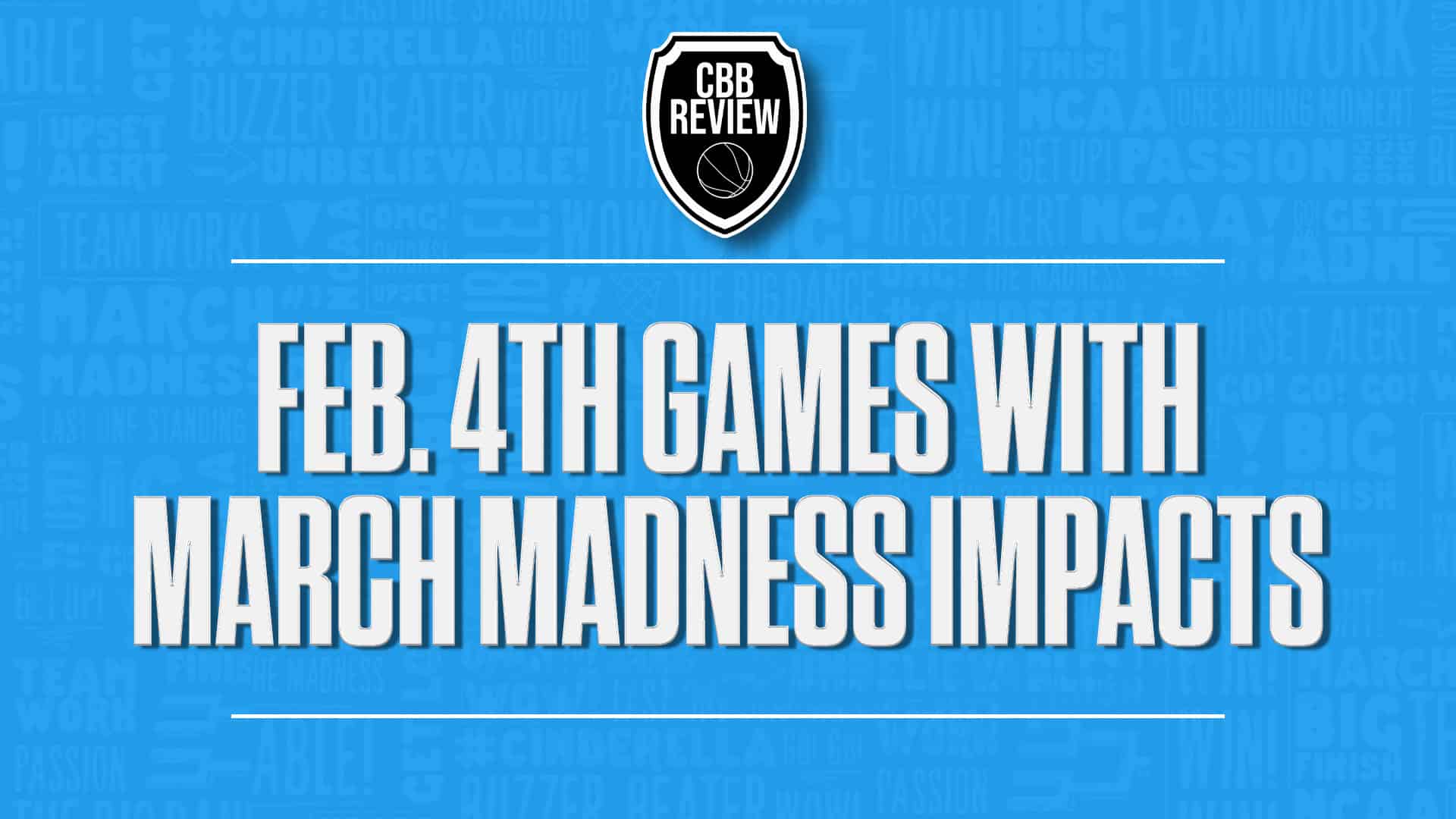 College Basketball Feb 4 2026 games with March Madness impacts GFX